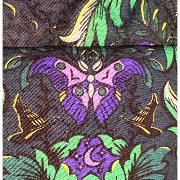 Vera Bradley Wicked Bancroft Backpack Green Lrg Wickedly Beautiful 15.5x12X8” main image 8